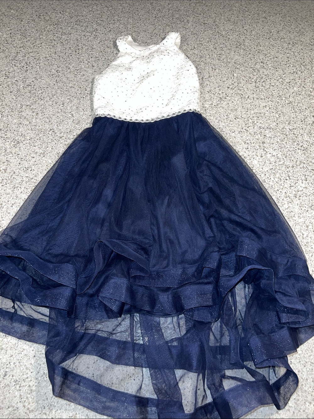 Speechless Kids White Lace Bodice Party Dress